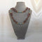 Strawberry Quartz, Microcline, and 24K Gold-filled Bead Tantric Necklace